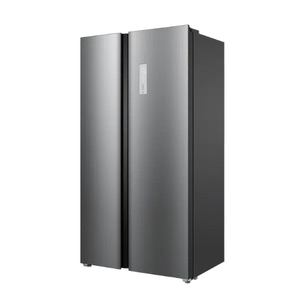 TCL P635SBSN side by side refrigerator - angled view