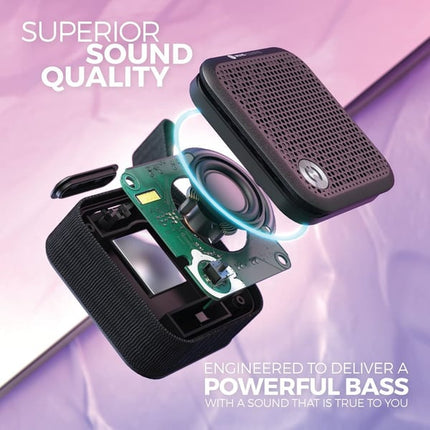 muveacoustics Portable Speaker - side view