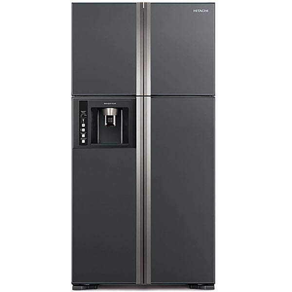Hitachi Side By Side Refrigerator 720L GLASS BLACK