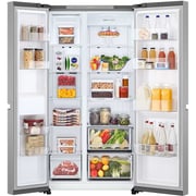 LG LinearCooling Side by Side Refrigerators Silver – GR-B267KLJW
