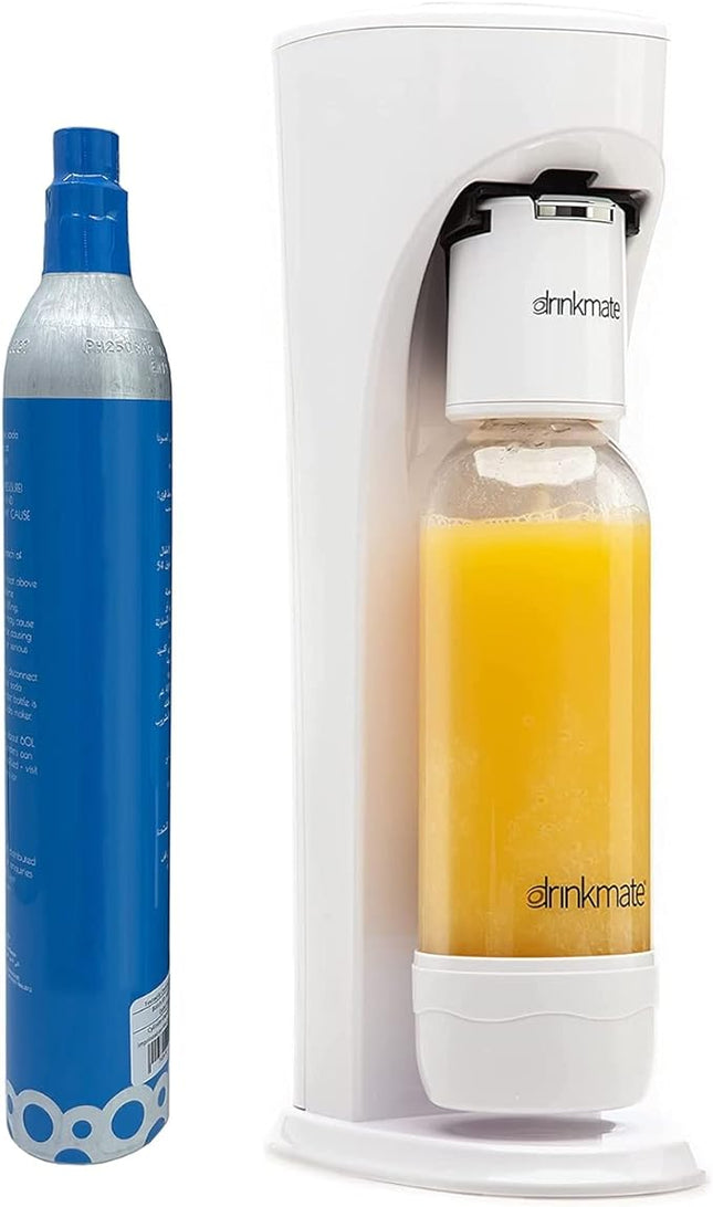DrinkMate Sparkling Water and Soda Maker ,Classic White