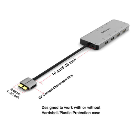 EZQuest Ultimate USB-C MultiMedia Hub Adapter 3.0 Power (13 Ports)