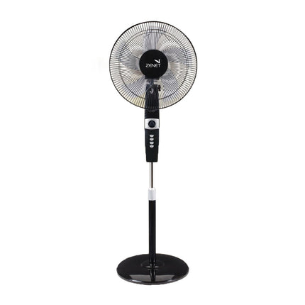Zenet 16" Stand Fan with Remote Control, 70W, Black, Z16SF