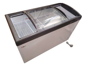 Zen Freezer 420W in Cream - front view