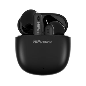 HiFuture Earbuds in Black - front view