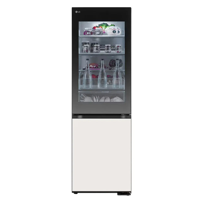 LG 349L Bottom Freezer, Inverter Compressor, Beige/Black, GR-V479QGKW