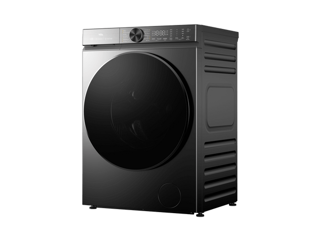 TCL C512FLG Super Drum C5 front load washer 12kg - angled front