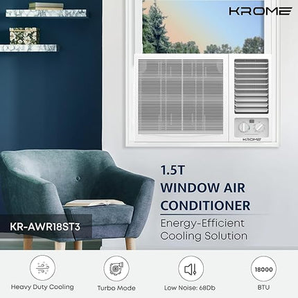 KROME 1.5 Ton Window Air Conditioner,AWR18ST3