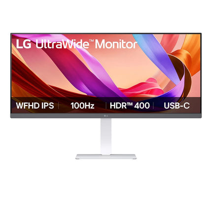 LG 34" UltraWide WFHD IPS Monitor 100Hz, HDR 400, USB-C, White, 34U530A-W - view 2