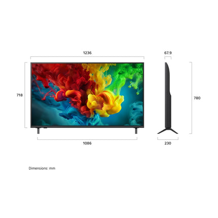 LG 55" QNED evo AI Mini LED 4K Smart TV, 144Hz VRR (2026 Model), 55QNED84B6T - view 2