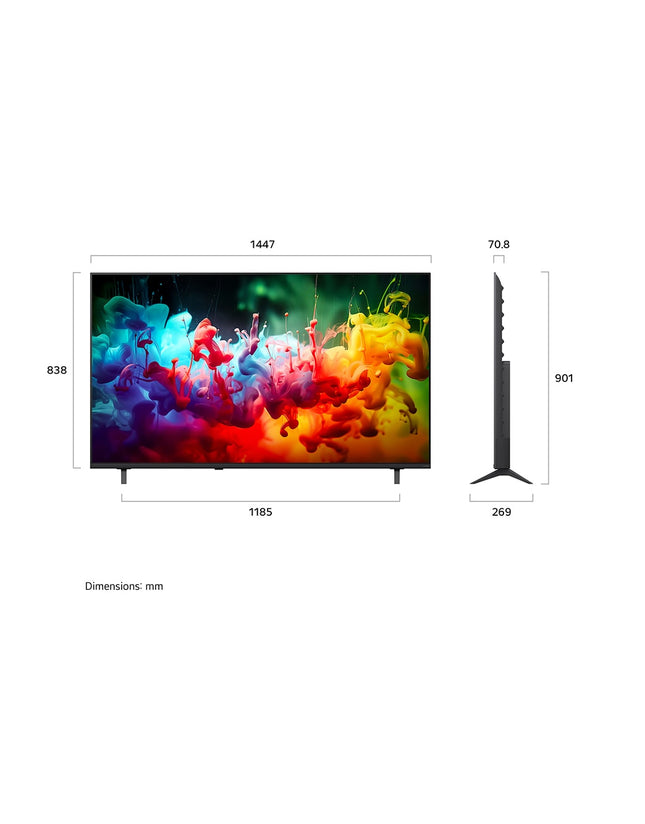 LG 65" QNED AI Mini LED QNED70 4K Smart TV (2026 Model), 65QNED70B6T - view 2