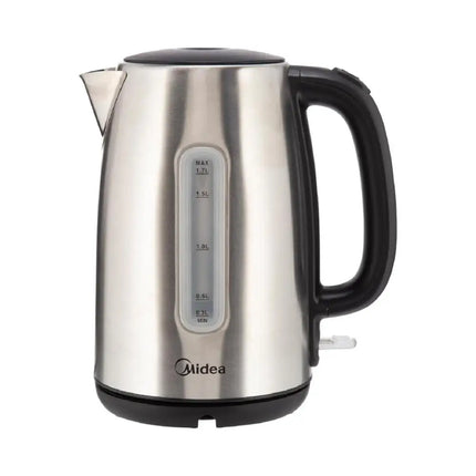 Midea MK17S30D2 stainless steel kettle 1.7L - angled view