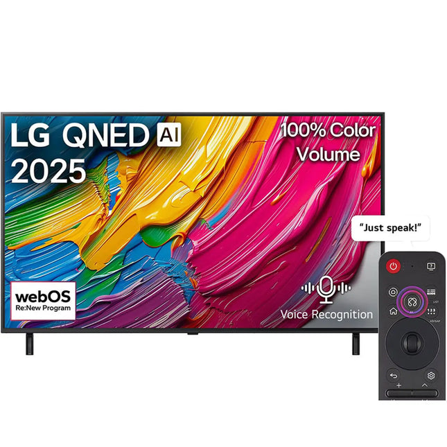 LG 55inch QNED80 4K Ultra HD Smart Television (2025 Model) – 55QNED80A6A 55" - front view