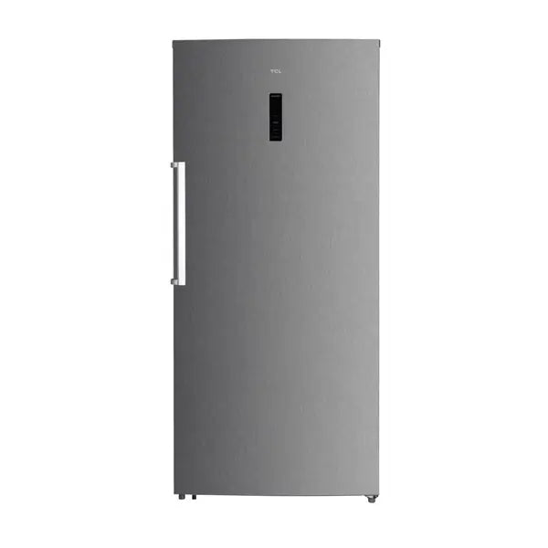 TCL P780SDN vertical freezer, stainless steel - front