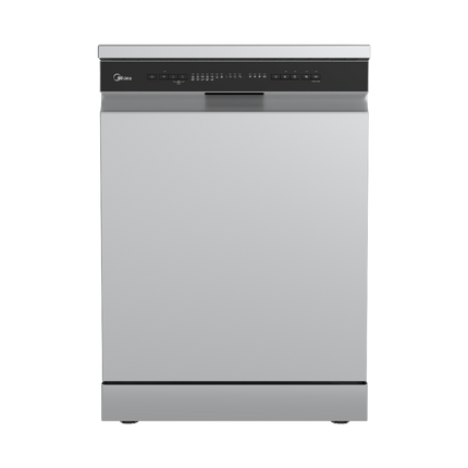Midea 13 Place Setting Freestanding Dishwasher, 8 Programs, Silver, WQP13-W5233C-S