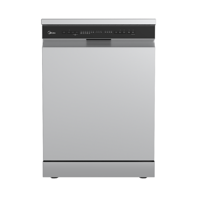 Midea 13 Place Setting Freestanding Dishwasher, 8 Programs, Silver, WQP13-W5233C-S