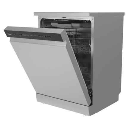 Midea 13 Place Setting Freestanding Dishwasher, 8 Programs, Silver, WQP13-W5233C-S - view 4