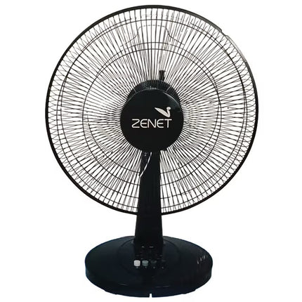 Zenet 16" Table Fan, Black, Z16TF