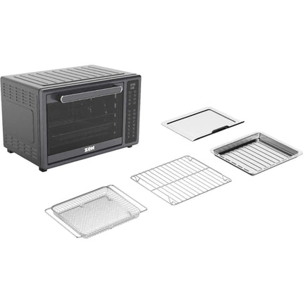 Zen ZAFO32D air fryer oven with included trays, rack and basket