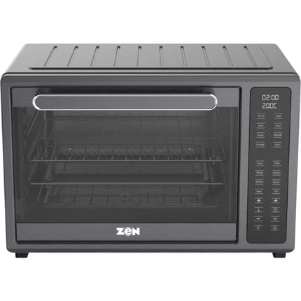 Zen ZAFO32D air fryer oven - front with wire racks
